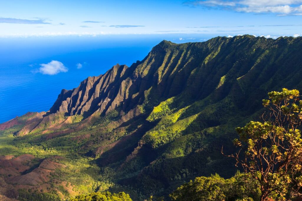 Image of Morning scene at the Napali Coast in Kauai, Hawaii Islands.